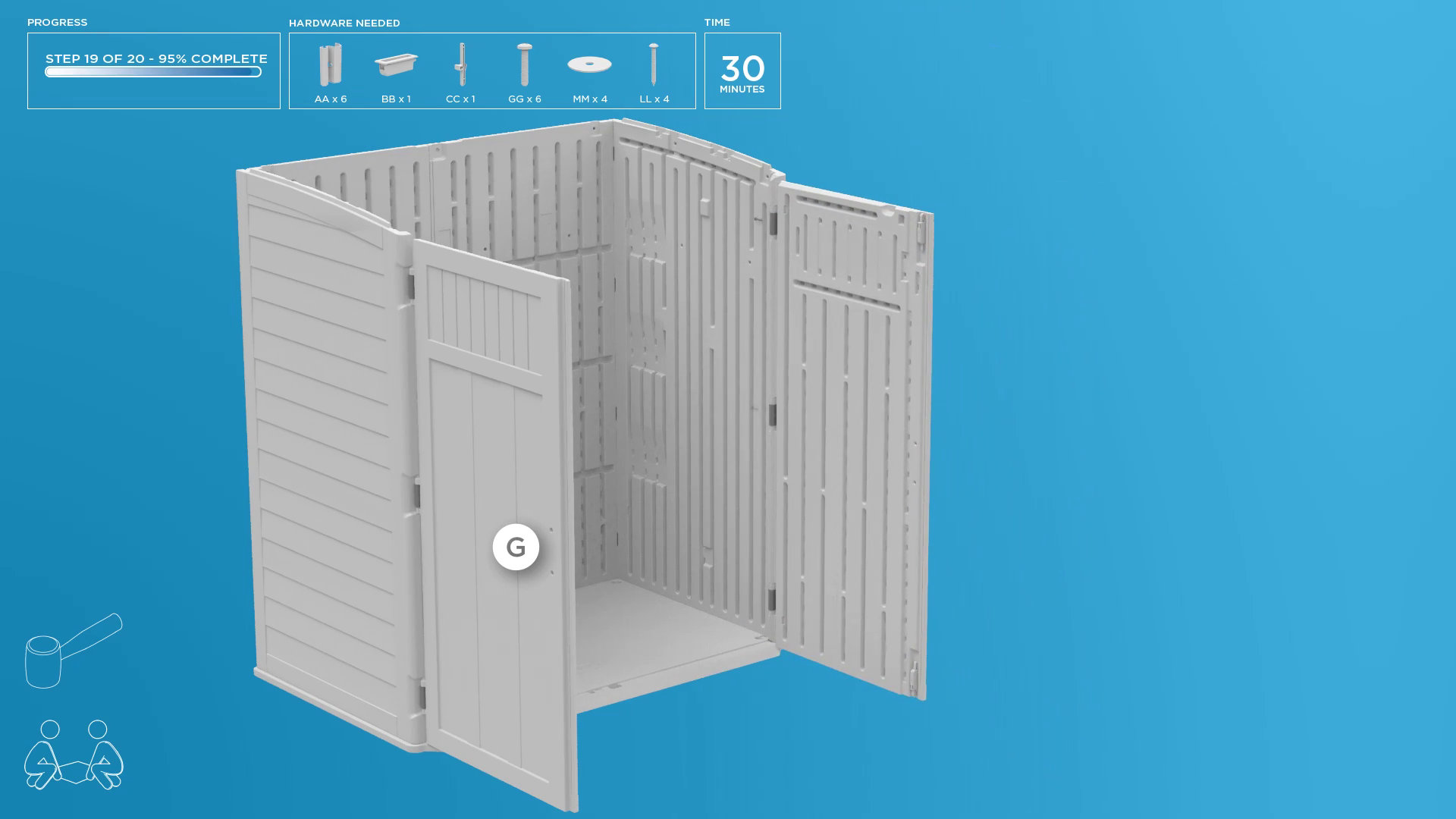 Suncast 6 ft. W x 4 ft. D Resin Vertical Tool Shed & Reviews | Wayfair