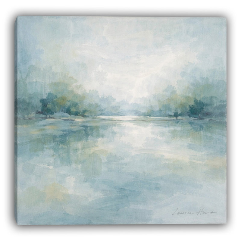 «Quiet Tides», art mural sur toile tendue, L 40 po x H 40 po x P 1,5 po