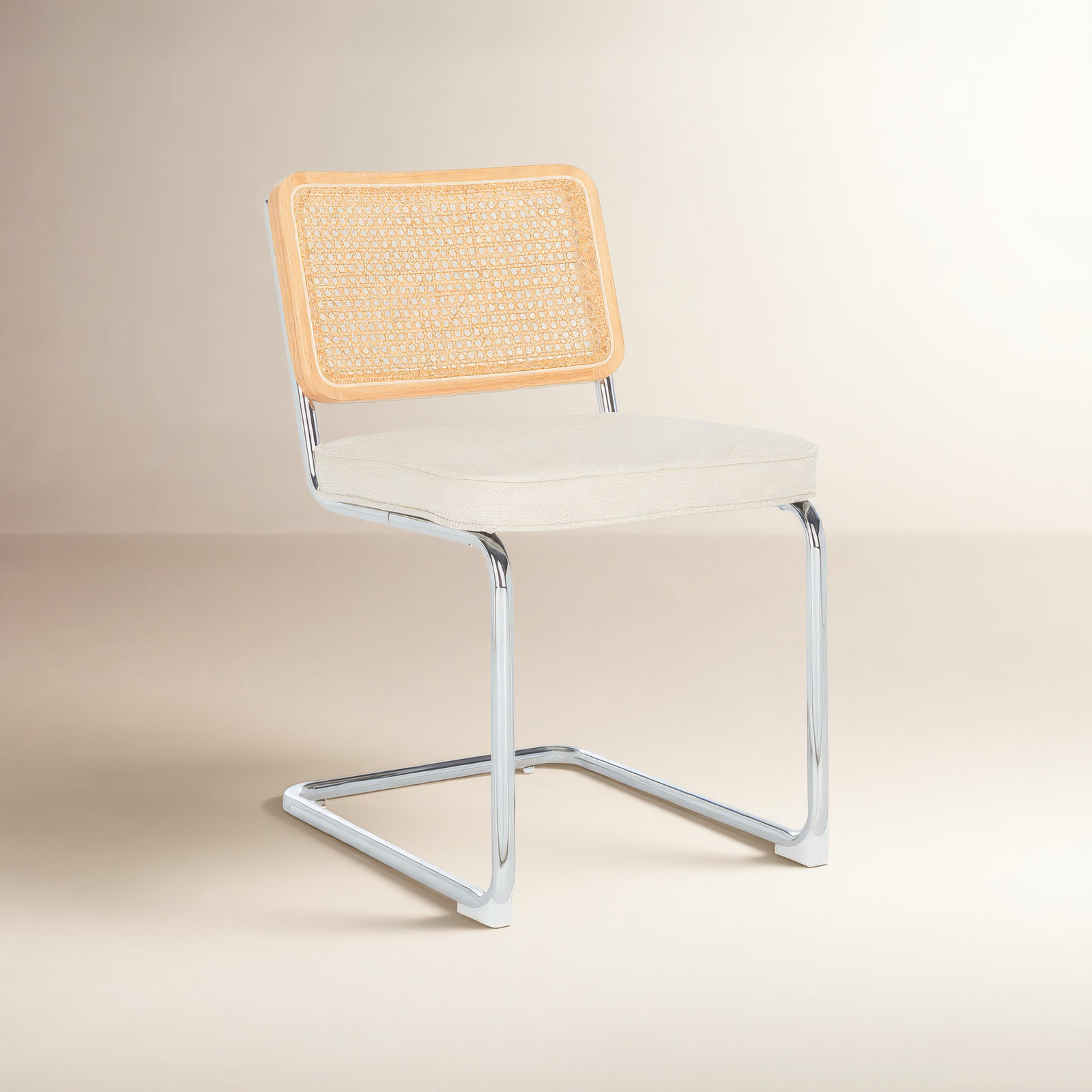Waka Linen Dining Chair, Cream