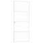 Ebern Designs Interior Door White 76X201.5 Cm Tempered Glass&Aluminium Slim-1632175857