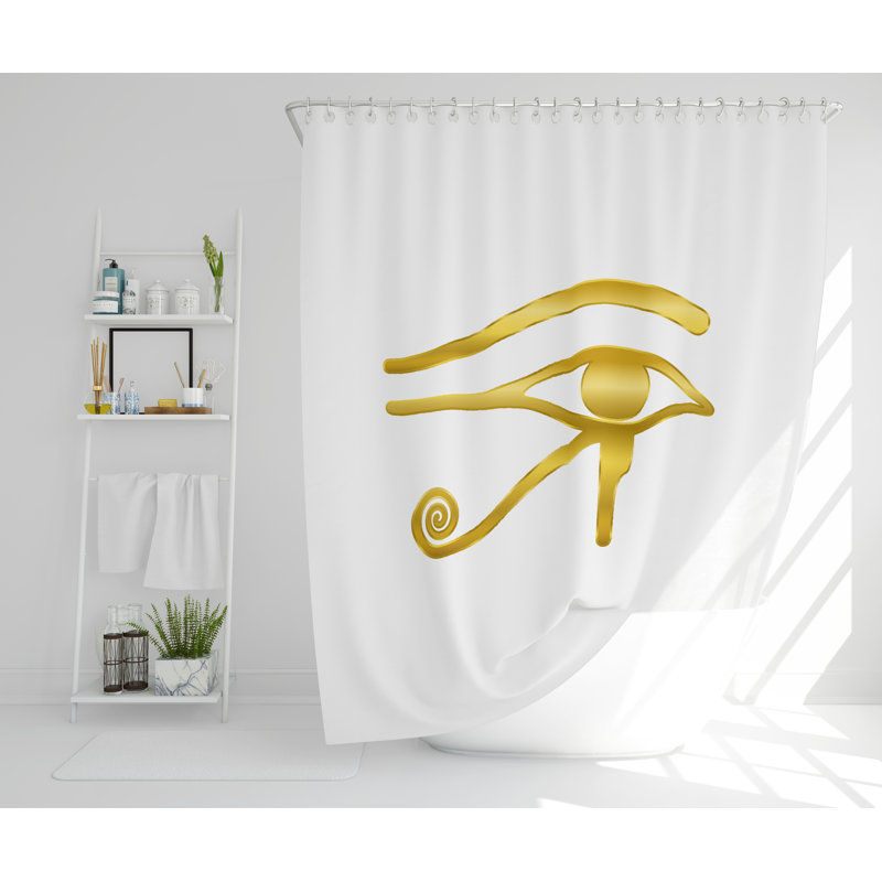 Sighrik Polyester Shower Curtain, 168cm H x 168cm W