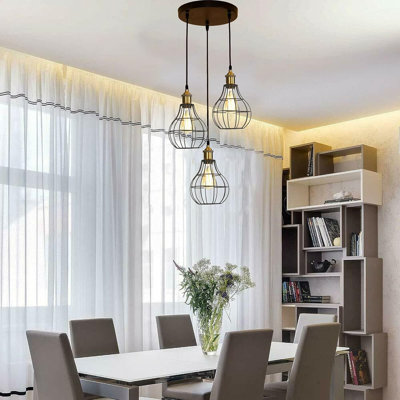 Heavener 3 - Light Black Pendant