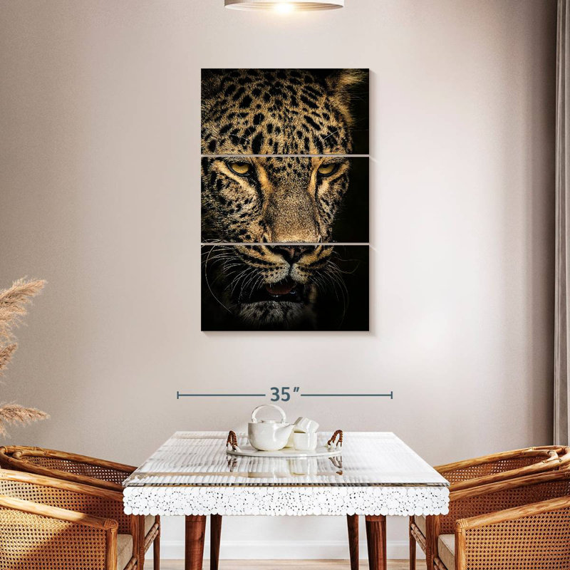 Brampt Waiting Leopard, 57" H x 36" W