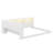 Functional Wooden Daybed with Open Storage Shelves, LED Lights & USB Ports-1770098917
