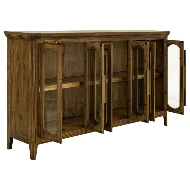 Console Hainesport 6 portes, Brun