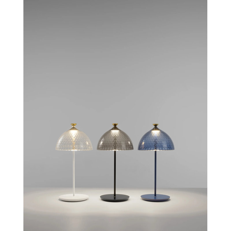 Pumo LED Table Lamp, White, Clear