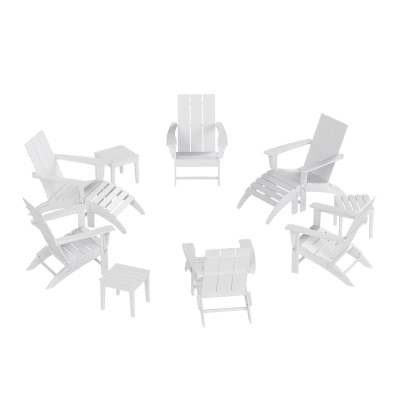 Joubert 6 - Person Patio Conversation Set, White