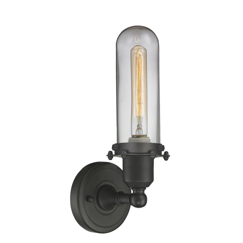 Eleanor Armed Sconce, Clear, Oil Rubbed Bronze