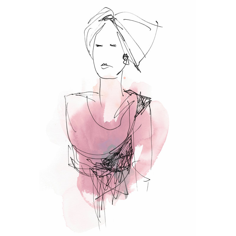 Fashion Splash V by June Erica Vess - Wrapped Canvas Print, 46cm H x 30cm W