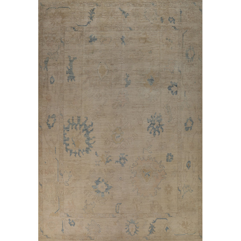 Vegetable Dye Oushak Turkish Area Rug 9x12