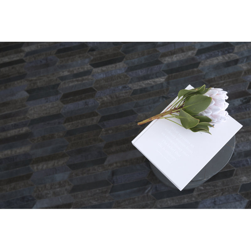 Olio Cowhide Geometric Area Rug in Charcoal, Rectangle 5'3" x 6'7"