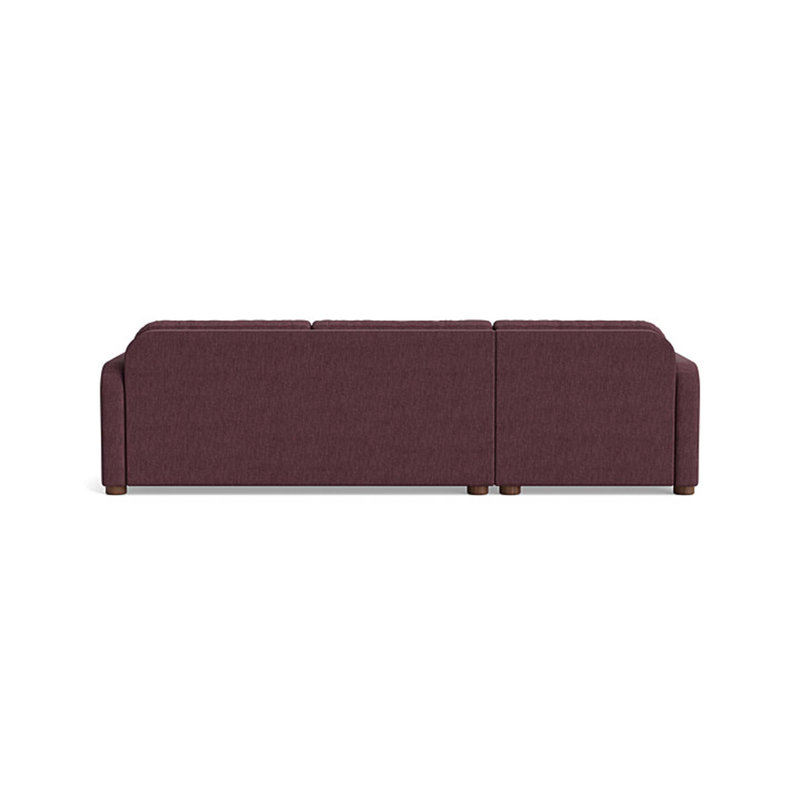 Archie Sofa with Chaise (105"), Chaise on Left, Performance Weave - Aubergine