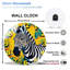 Horloge murale Zebra