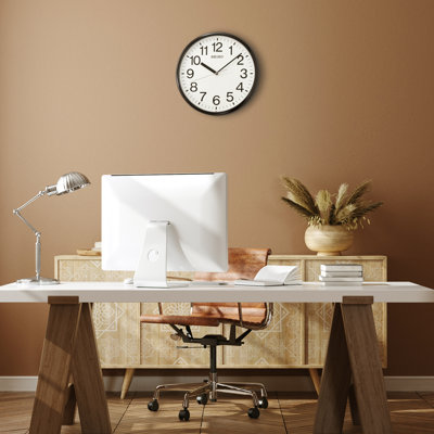 QXA756KLH Wall Clock, Black