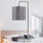 Hamdy 46Cm Polished Chrome Arched Table Lamp Set