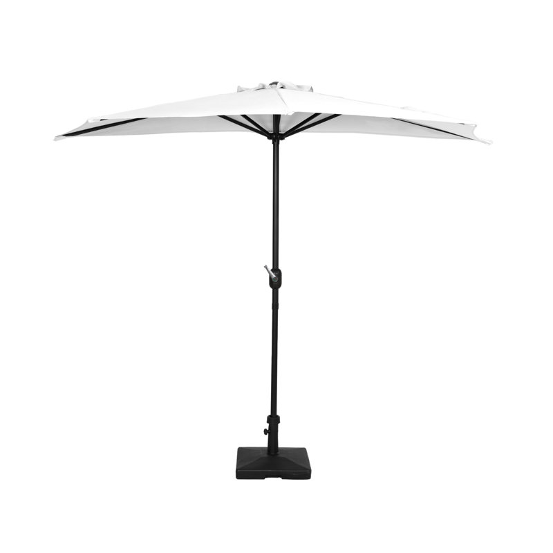 Parasol de marché 9 pi Nicholls, Blanc