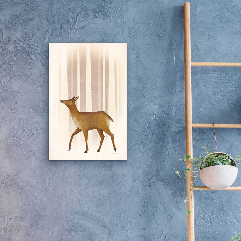 «Snowy Doe» par Ryan Fowler, H 24 po x l 16 po x P 0,2 po
