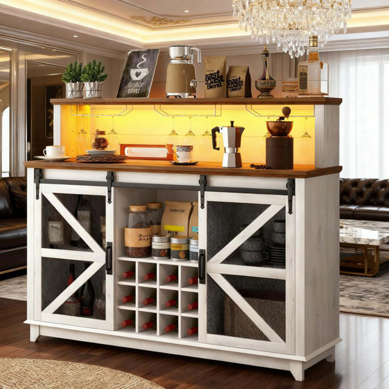 Armoire à vin de style café pour la cuisine et la salle à manger