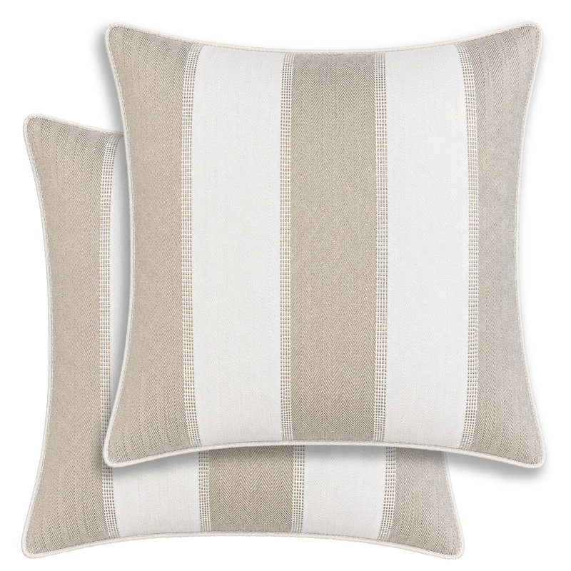 Striped Cushion Cover, Natural