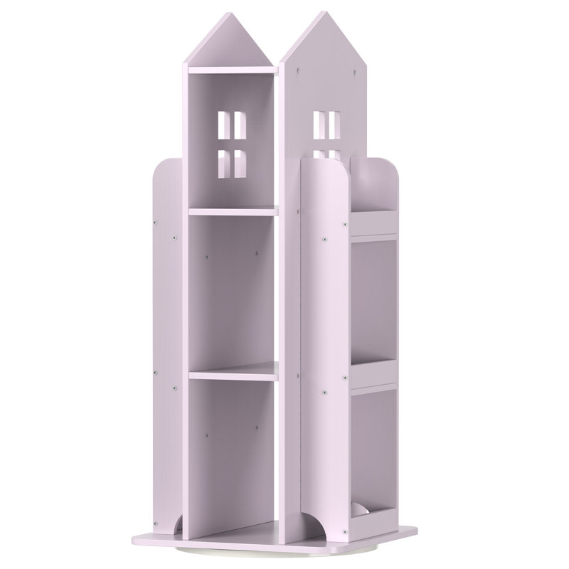 Bibliothèque rose pivotante à 360 °