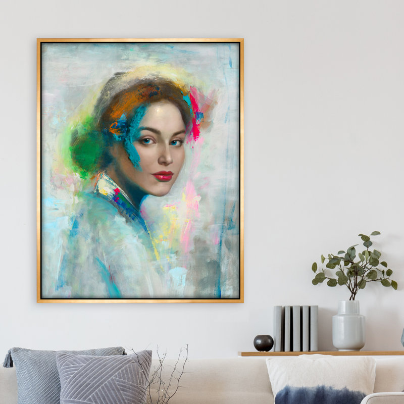 «Vivid Brights» par Mark Sargent - Peinture sur toile, H 32,5 po x l 25,5 po x P 1,5 po, Image gel brossé