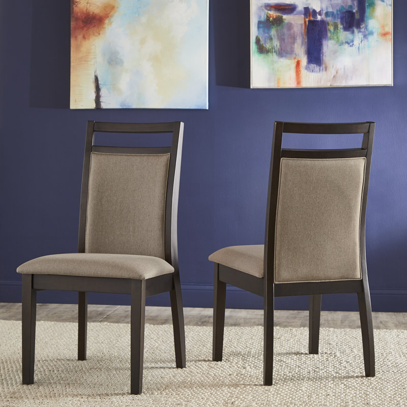Chaise parsons Charan en gris