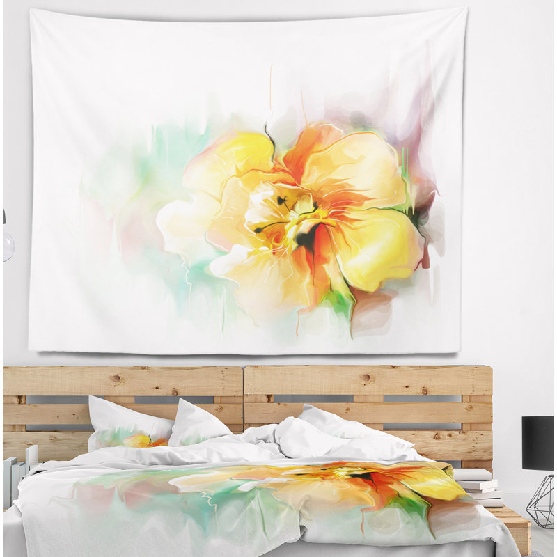Tapisserie florale, H 68 po x l 80 po
