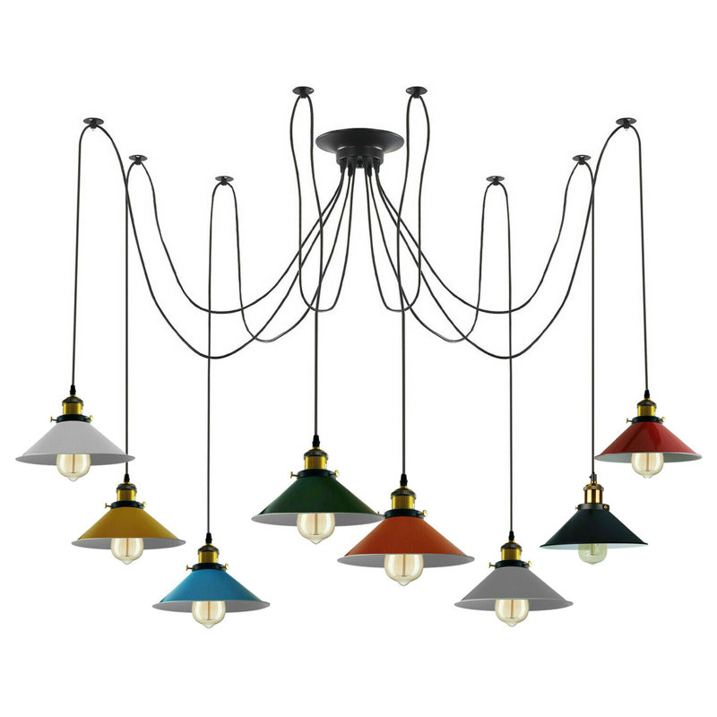 Wheeler 8 - Light Cluster Pendant, Multicolour