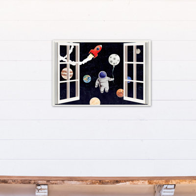 «Parramatta Astronaut In Space Window», art sur toile
