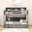Lit superposé simple au-dessus de simple avec tablettes Gurleen par Harriet Bee-1649932212