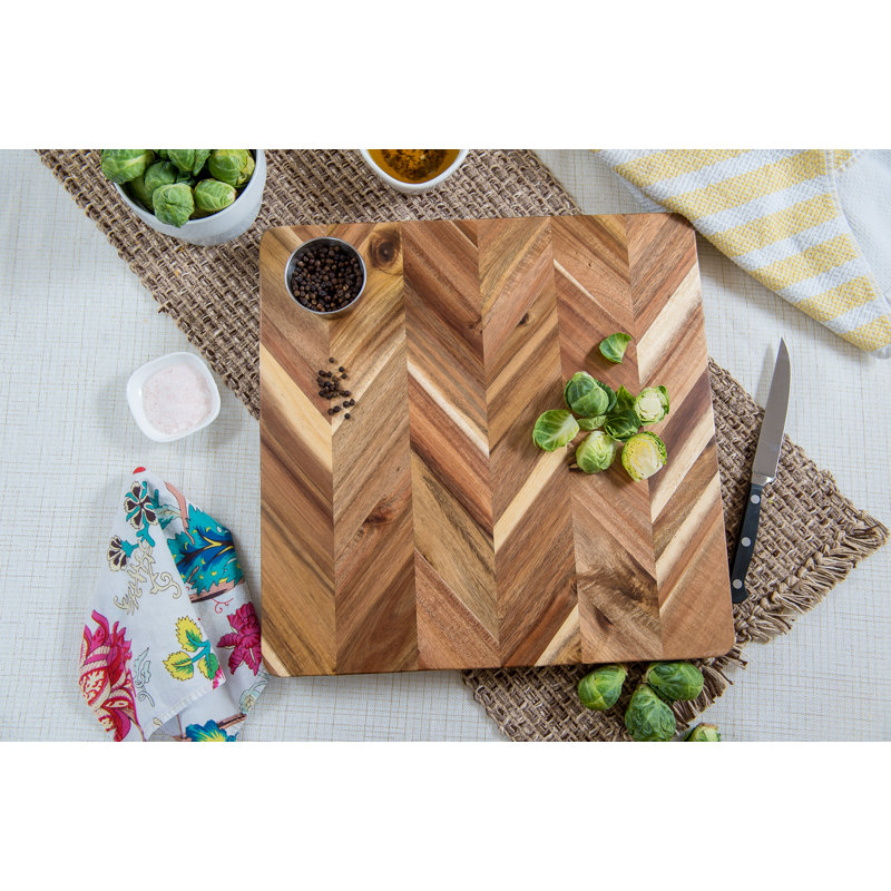 Lipper Acacia Solid Wood Cutting Board