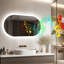 Oval Blutooth Led Mirror-1097567200