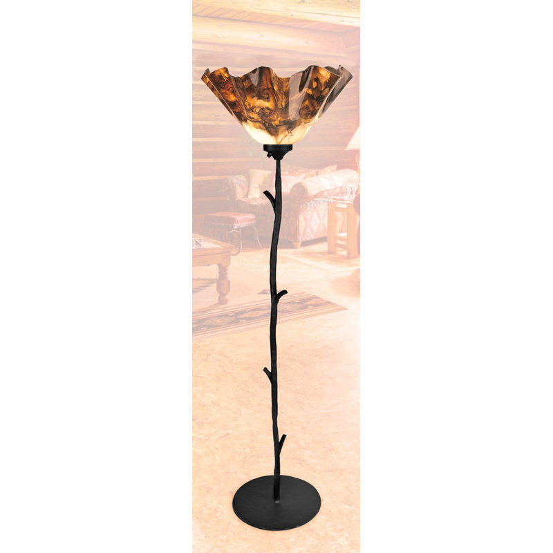 Thornbridge 72'' Black Torchiere Floor Lamp
