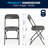 Oliverson Plastic / Resin Stackable Folding Chair Folding Chair-1801333753-1801333756