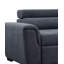 Canapé-lit modulaire en tissu gris foncé de 97 po avec repose-tête réglable et repose-pieds avec rangement Horatio