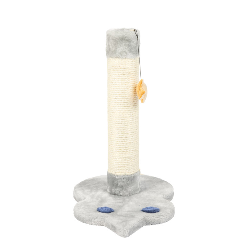 19'' Gray Sisal Cat Tree with Mouse Base