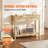 Rattan Console Table with 2 Storage Drawers Rattan Sliding Door Natural
