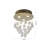 Gerdy 3-Light Flush Mount With Clear Crystal Accents-1859369030