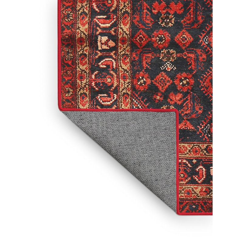 Tapis 100% traditionnel lavable à la machine 2866, Rectangle 3 pi x 5 pi
