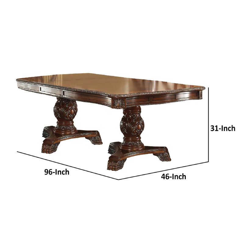 Adlen Extendable Dining Table, Brown