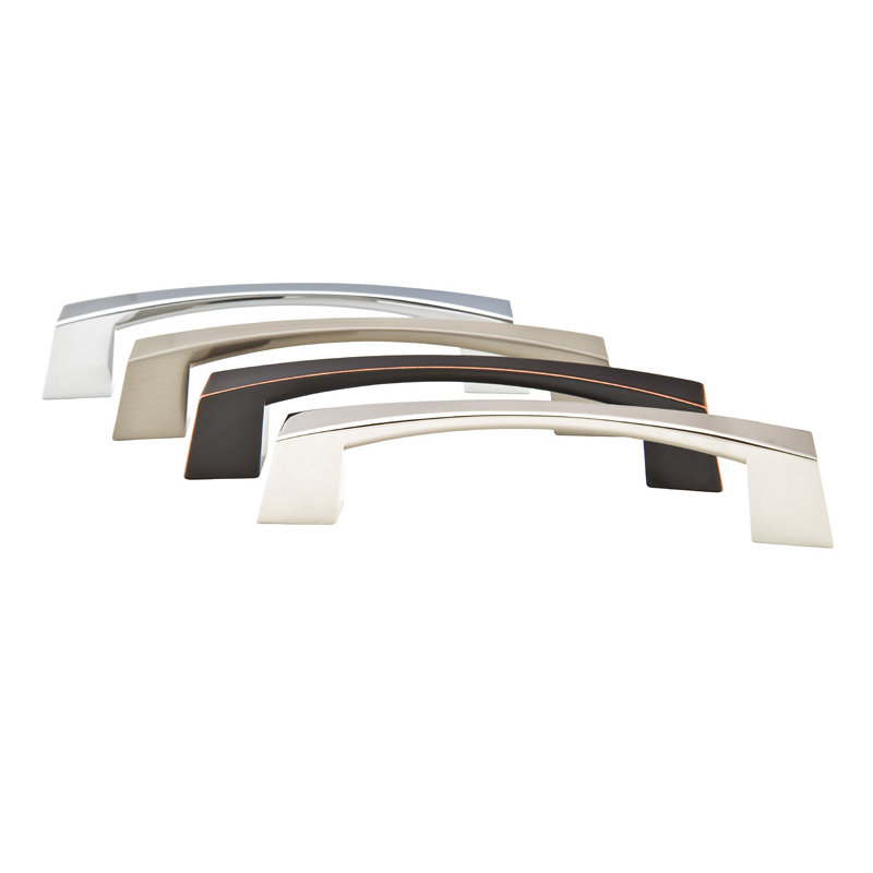 Sweep Arch Pull, Polished Chrome, 4"