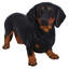 Figurine pour chien debout teckel