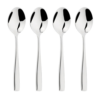 Cutlery Sets Stainless Steel 18/8 Dessert Spoon 4pc Set Catering Simplicity