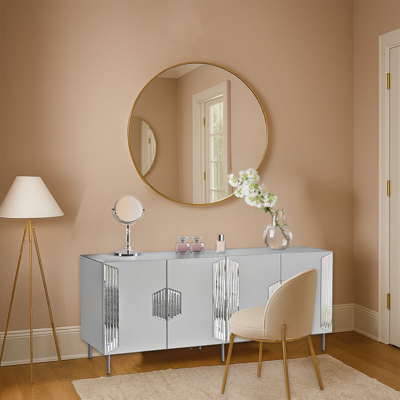 70.9'' Mirrorred Modern Console Table