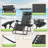 Mobarkar Outdoor Folding Zero Gravity Recliner Lounge Chairs with Adjustable Canopy Shade, Headrest-772693834