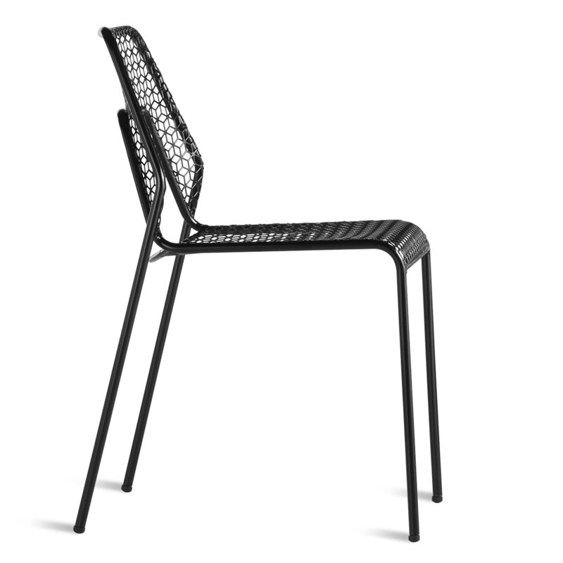 Hot Mesh Outdoor Dining Side Chair, Black