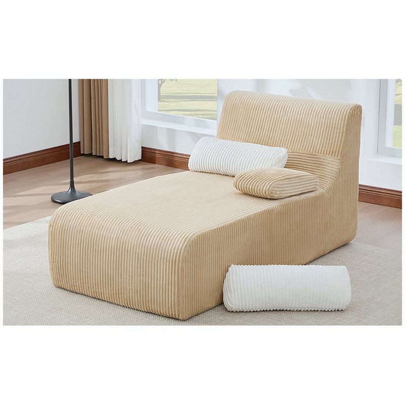 Canapé moderne sans méridienne 34,2 po, Coffee Corduroy