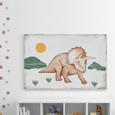 «Wodina Cute Baby Dino», reproduction sur toile tendue