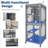 68'' Window Catio Outdoor Cat Enclosure On Wheels, Large Cats Kitty House with Waterproof Roof, Cat Playpen Outside Cattery with Platforms, Resting Box and Scratching Post