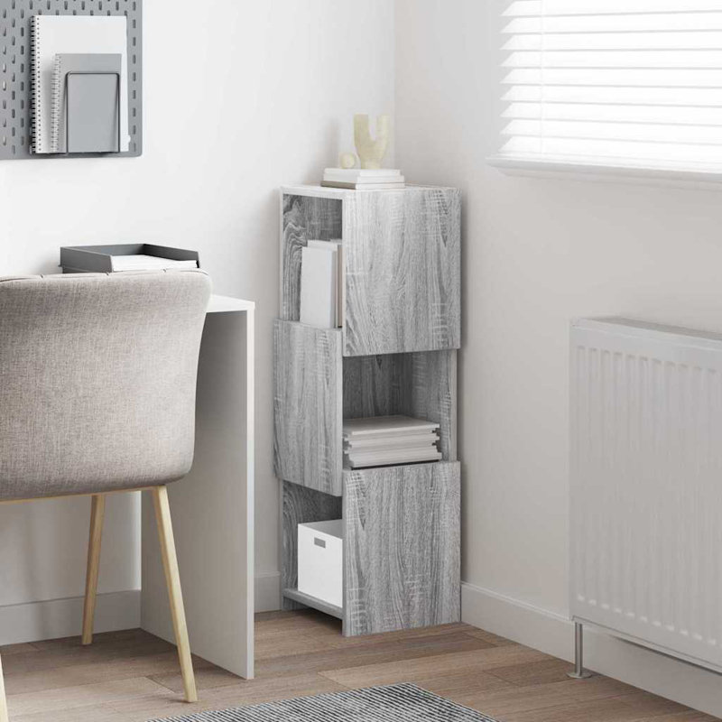 Corner Accent Chest, 95cm H x 30.5cm W x 30cm D, Grey Sonoma